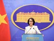 Người Phát ngôn Bộ Ngoại giao Việt Nam Phạm Thu Hằng tại buổi họp báo.