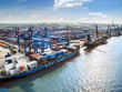 Hoạt động xuất nhập khẩu đóng góp đáng kể vào nguồn thu ngân sách trên địa bàn thành phố. Ảnh: Cảng Đình Vũ