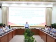 Phó thủ tướng Thường trực Nguyễn Hòa Bình tại cuộc làm việc với TP.HCM nhằm tháo gỡ vướng mắc, khó khăn cho các dự án - Ảnh: VGP