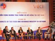 Các diễn giả trao đổi tại Diễn đàn Triển vọng ngành thực phầm và đồ uống tại Việt Nam 