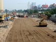 Một đoạn đường Vành đai 2 đang được thi công