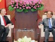 Chủ tịch Quốc hội Nguyễn Sinh Hùng tiếp Chủ tịch Ủy ban thương mại quốc tế của Nghị viện châu Âu Bernd Lange
