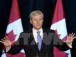 Thủ tướng Canada Stephen Harper trong cuộc họp báo về Hiệp định TPP tại Ottawa, ngày 5/10.(Nguồn: Reuters/TTXVN)