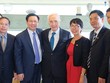GS-TS. Vương Đình Huệ đến chào xã giao nguyên Tổng thống Israel Shimon Peres nhân chuyến làm việc tại Israel tháng 6/2015
