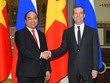 Thủ tướng Nguyễn Xuân Phúc hội đàm với Thủ tướng Dmitry Medvedev (Ảnh: VGP)