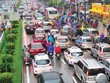 Đường Lê Văn Lương luôn đối mặt với tắc đường, nhất là trong giờ cao điểm.  Ảnh: Dũng Minh