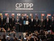 Lễ ký kết Hiệp định CPTPP đã diễn ra tại thủ đô Santiago de Chile dưới sự chủ trì của Tổng thống nước chủ nhà Michelle Bachelet. (Nguồn: THX/TTXVN)