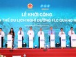 Các lãnh đạo cấp cao T.W và lãnh đạo tỉnh Quảng Ngãi nhấn nút khởi công Quần thể du lịch nghỉ dưỡng FLC Quảng Ngãi