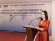 Bà Lê Thị Hà Thanh, Chủ tịch HĐQT VNI phát biểu chỉ đạo tại Hội nghị sơ kết 2019