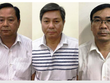 Từ trái qua: ông Nguyễn Hữu Tín, ông Đào Anh Kiệt và ông Trương Văn Út . Ảnh: Công an cung cấp