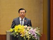 Bộ trưởng Tài chính Đinh Tiến Dũng tại phiên họp Quốc hội sáng 22/10