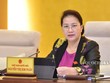 Chủ tịch Quốc hội Nguyễn Thị Kim Ngân phát biểu tại phiên họp