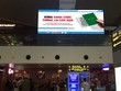 Biển truyền thông tuyên truyền nâng cao nhận thức phòng, chống mua bán người tại sân bay.