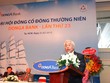 Ông Trần Phương Bình, Tổng giám đốc DongA Bank phát biểu tại ĐHCĐ thường niên 2015