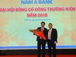 Ông Trần Ngọc Tâm (trái), tân Tổng giám đốc Nam Á Bank.