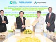 Ông Trần Khải Hoàn – Thành viên HĐQT kiêm Quyền Tổng giám đốc Nam A Bank và Bà Carolin Gassner – Chủ tịch HĐQT GCPF ký kết Biên bản ghi nhớ hợp tác.