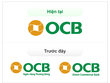 OCB lược bỏ dòng chữ “Ngân hàng Phương Đông” bên dưới logo, giữ lại biểu tượng và tên OCB.