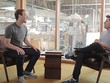 Mark Zuckerberg (trái) trong buổi trò chuyện hôm qua. Ảnh: Y Combinator