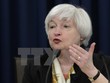 Chủ tịch Fed Janet Yellen phát biểu trong cuộc họp báo sau một cuộc họp của Ủy ban Thị trường mở liên bang tại thủ đô Washington ngày 15/6. (Nguồn: AFP/TTXVN)