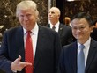 Ông Donald Trump và Jack Ma trong cuộc gặp tháng trước tại Mỹ. Ảnh: AP.