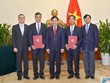 Phó Thủ tướng, Bộ trưởng Ngoại giao Phạm Bình Minh và các nhân sự vừa được bổ nhiệm. Ảnh báo Quốc tế