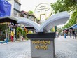 Phố sách Hà Nội nhộn nhịp chuẩn bị khai trương