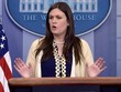 Phó thư ký báo chí Nhà Trắng Sarah Huckabee Sanders. Ảnh: AP