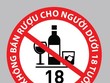 Cấm bán rượu cho người dưới 18 tuổi