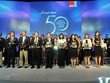 Các doanh nghiệp được vinh danh trong Top 50 Công ty kinh doanh hiệu quả nhất Việt Nam.