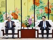 Chủ tịch Quốc hội Trần Thanh Mẫn tiếp Bí thư Tỉnh ủy, Chủ nhiệm Ủy ban Thường vụ Nhân đại tỉnh Thiểm Tây (Trung Quốc) Triệu Nhất Đức. (Ảnh: Doãn Tấn/TTXVN).