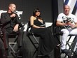 Các diễn viên chính trong "Fast & Furious 7" trong buổi họp báo ra mắt phim tại Mỹ