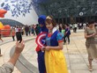 Nhân vật Bạch Tuyết và Captain American xuất hiện tại Wanda City