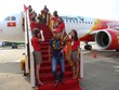 Tàu bay mới của Vietjet về tới thành phố Hồ Chí Minh