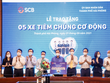 Ông Kiều Quang Vinh, Giám đốc Vùng 11 của SCB, đã đại diện SCB trao tặng 5 xe tiêm chủng cơ động cho đại diện Chính quyền thành phố Hải Phòng.