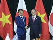 Chủ tịch nước Trần Đại Quang tiếp Thủ tướng Nhật Bản Shinzo Abe. Ảnh: TTXVN