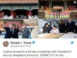 Ông Trump vẫn viết tweet "nhiệt tình" khi ở Trung Quốc.
