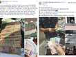 Tiền giả cũng được mua bán công khai trên mạng xã hội.