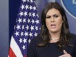 Người phát ngôn Nhà Trắng Sarah Sanders. Ảnh: AFP.