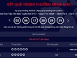 Dãy số trúng thưởng giải Jackpot Mega 6/45 ngày 29/12/2017 trị giá hơn 105,5 tỷ đồng. Ảnh chụp màn hình 