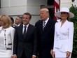 Melania từ chối nắm tay ông Trump khi đón vợ chồng Tổng thống Pháp