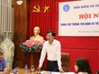 Phó Tổng Giám đốc BHXH Việt Nam phát biểu tại Hội nghị.