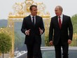 Tổng thống Macron tiếp người đồng cấp Nga tại Paris vào tháng 5/2017 (Ảnh: Sputnik)