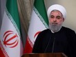 Tổng thống Iran Hassan Rouhani phát biểu trên truyền hình sau khi Trump tuyên bố rút khỏi thỏa thuận hạt nhân. Ảnh: AFP.