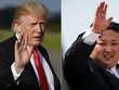 Tổng thống Mỹ Trump, trái, và lãnh đạo Triều Tiên Kim Jong-un. Ảnh: AFP.