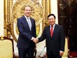 Phó Thủ tướng Phạm Bình Minh tiếp Chủ tịch WEF Borge Brende - Ảnh: VGP/Hải Minh.