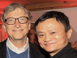 Jack Ma chụp ảnh cùng Gates tại Diễn đàn Kinh tế thế giới ở Davos, Thụy Sỹ hồi đầu năm. Ảnh: CNBC.
