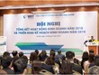 Toàn cảnh hội nghị tổng kết hoạt động kinh doanh – Bảo hiểm Hàng không (VNI) tổ chức.