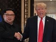 Tổng thống Mỹ Trump (phải) và lãnh đạo Triều Tiên Kim Jong-un tại Singapore tháng 6/2018. Ảnh: AFP.
