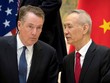 Phó Thủ tướng Trung Quốc Lưu Hạc (phải) và Đại diện Thương mại Mỹ Robert Lighthizer  (Ảnh: Reuters).