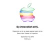 Thư mời tham gia sự kiện iPhone 11 sắp tới của Apple. Ảnh chụp màn hình